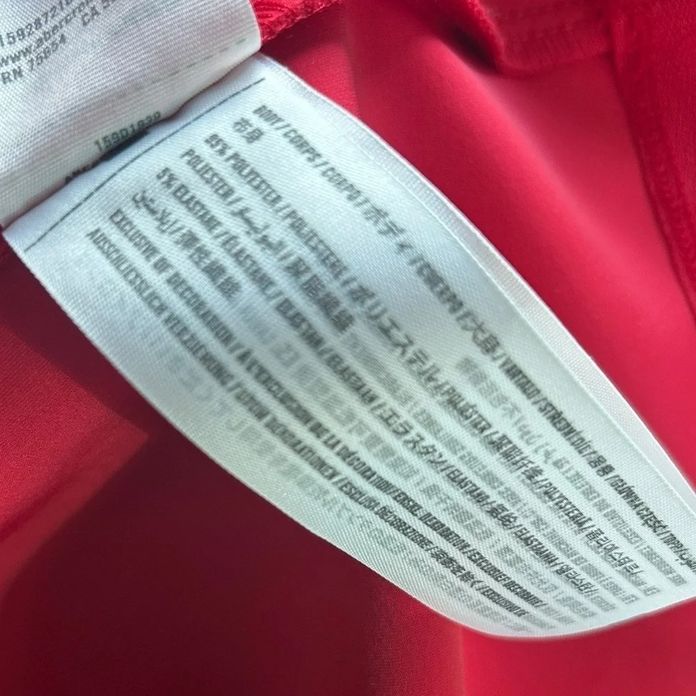 Abercrombie Asymmetrical One-Shoulder Maxi Dress Red Size‎ Small Wedding Guest